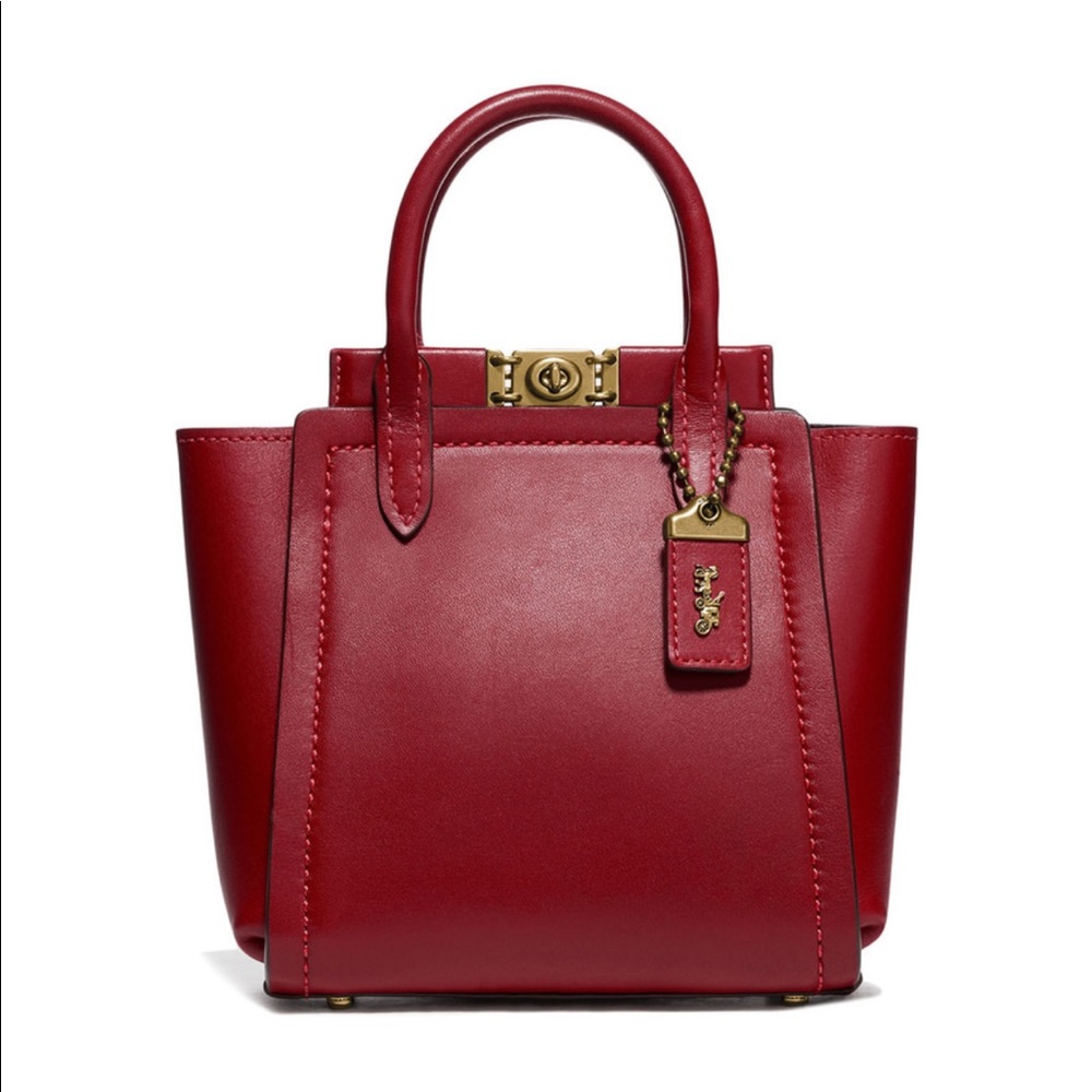 Coach Deep Red Troupe Tote